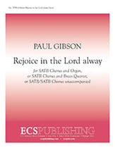 Rejoice in the Lord Always SATB choral sheet music cover